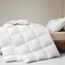 Light Down Comforter Summer 155x220 cm Cotton Cover for Summer Oeko-Tex White — lightweight down duvet, 155x220 duvet, white cotton cover