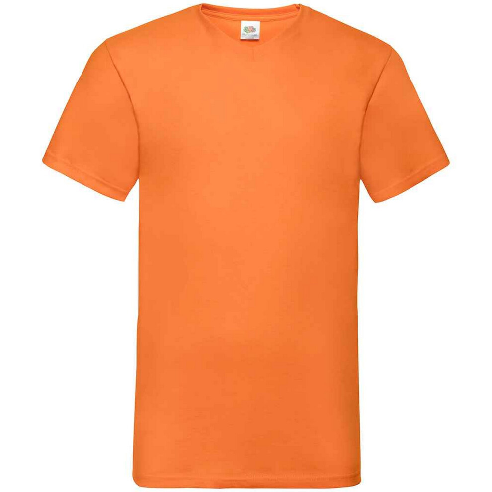 Fruit Of The Loom (Xxl, Orange) Mens Value V Neck T-Shirt