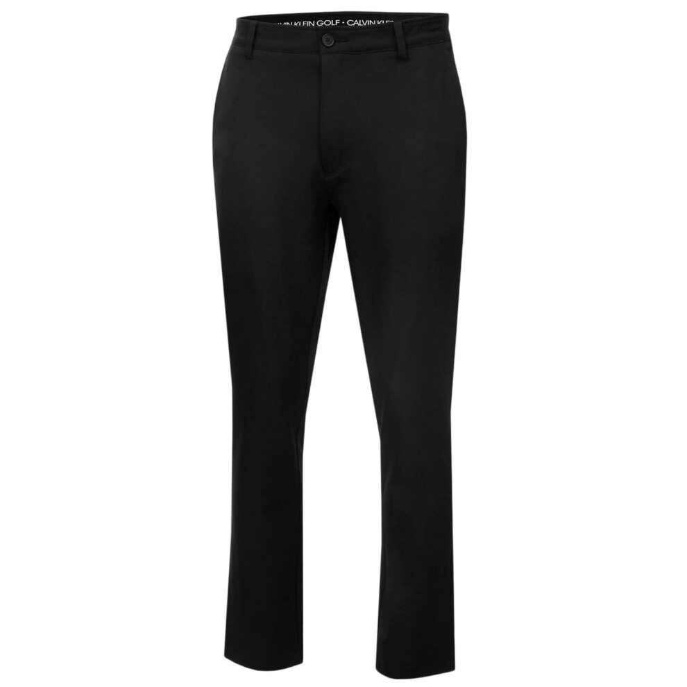 Calvin Klein (38S, Black) Mens Bullet Stretch Golf Trousers