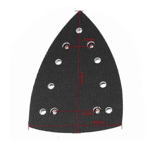 Triangular Sanding Pad for DTS 400/DS400 REQ Sander, 7-Hole Polishing Disc, PU & Nylon Backing 1