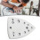 Triangular Sanding Pad for DTS 400/DS400 REQ Sander, 7-Hole Polishing Disc, PU & Nylon Backing 3