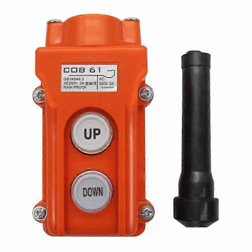 Hoist Push Button Switch Waterproof Up Down Control Station Crane Pendant 2