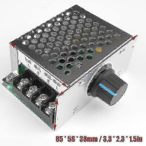 Thyristor Voltage Regulator 25-26A AC 220V Single Phase Motor Speed Controller for Fan, Heater, Drill 2
