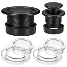 2Pack Table Umbrella Hole Ring Plug Cap & Ring Set,Outdoor Parasol Table Hole Cover Insert for Patio,Yard,Garden,Pool