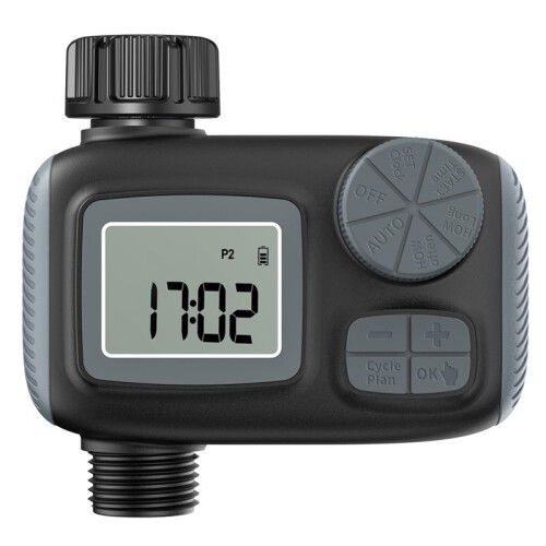 Sprinkler Timer Garden Hose Faucet Timer with Rain Delay/Manual/Automatic Drip Irrigation Function Watering Timer