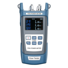 AUA-350A PON Optical Power Meter SCAPC FTTX/ONT/OLT 1310/1490/1550nm Handheld PON OPM Fiber Optic Cable Testing Tool