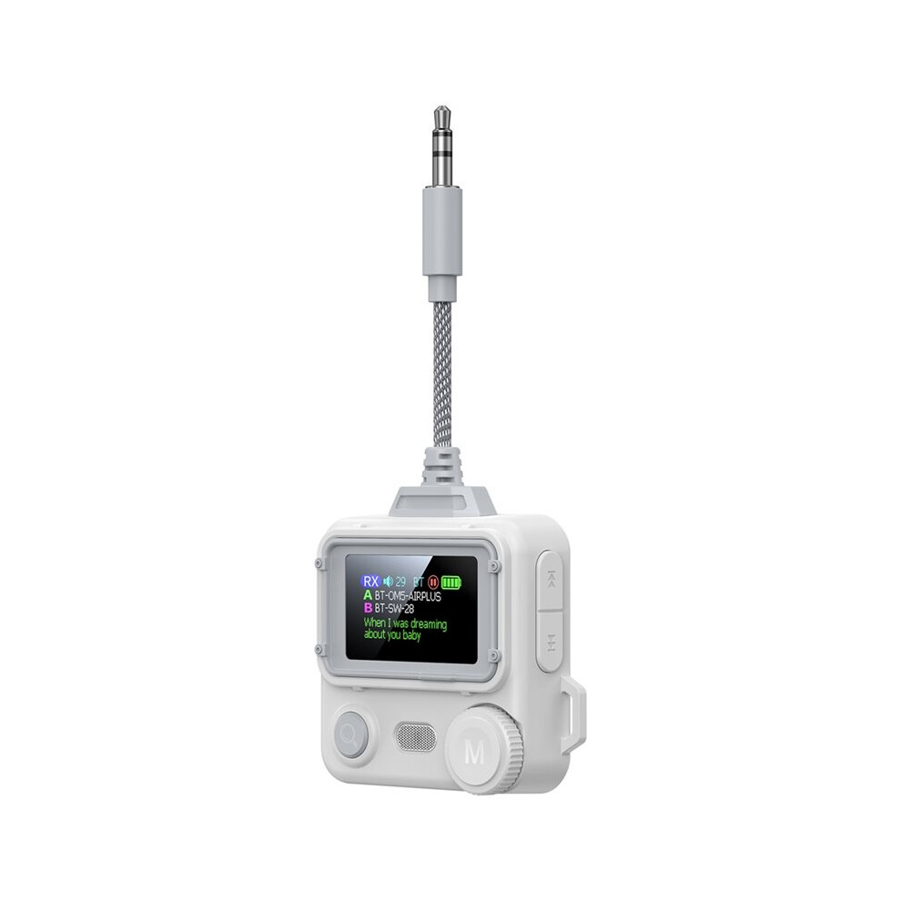 6.0 Audio Receiver Transmitter Color Lcd Display 3.5Mm Aux Hifi Music Airplane Wireless Transceiver With Mic 4712073999148
