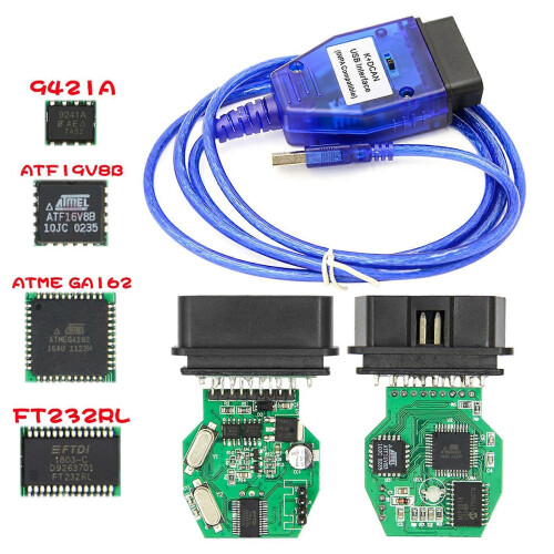 KDCAN diagnosekabel compatibel met E-serie OBD2-scanner IN-PA USB-interface 2