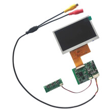 4,3-Tums 800x480 IPS LCD-Skärmmodulkit 40P med AHD1080P-Drivrutinskort AV+-Videoanslutningskabel DIY-Inbyggd