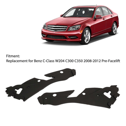 Upper Headlight Protective Cover Compatible with Benz C-Class W204 C300 C350 2008-2012 2