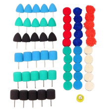 Kit de Esponjas para Pulir Detalles de Automóviles, Múltiples Formas para Acabado de Pintura en Ángulos Difíciles, Compatible con el Pulido de