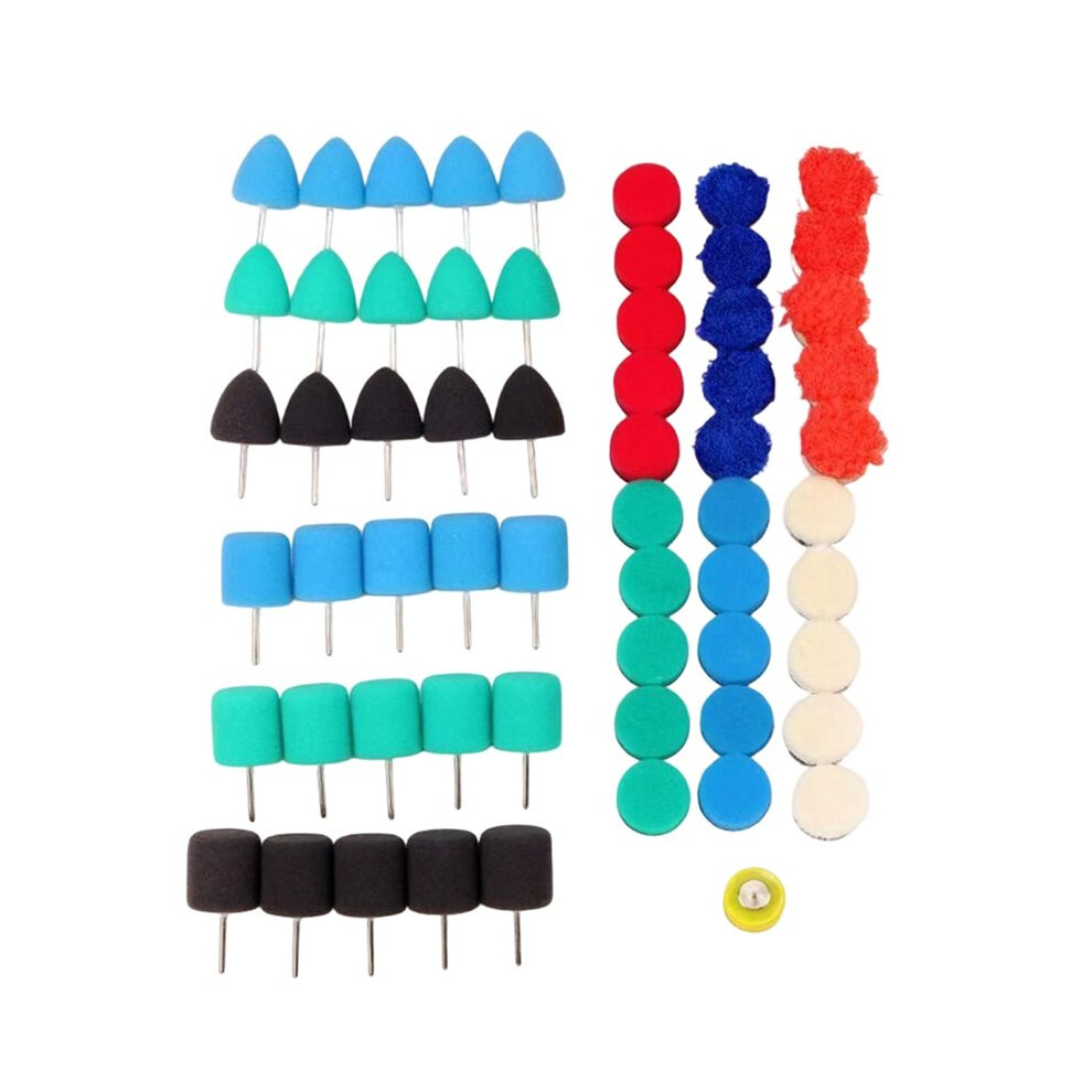 Photos - Car Polish & Exterior Cleaning Jojomino Car Detail Polishing Sponge Kit, Multi-Shape for Dead-Angle Paint Finishing, Compatible for Auto Grille & Logo Polishing 