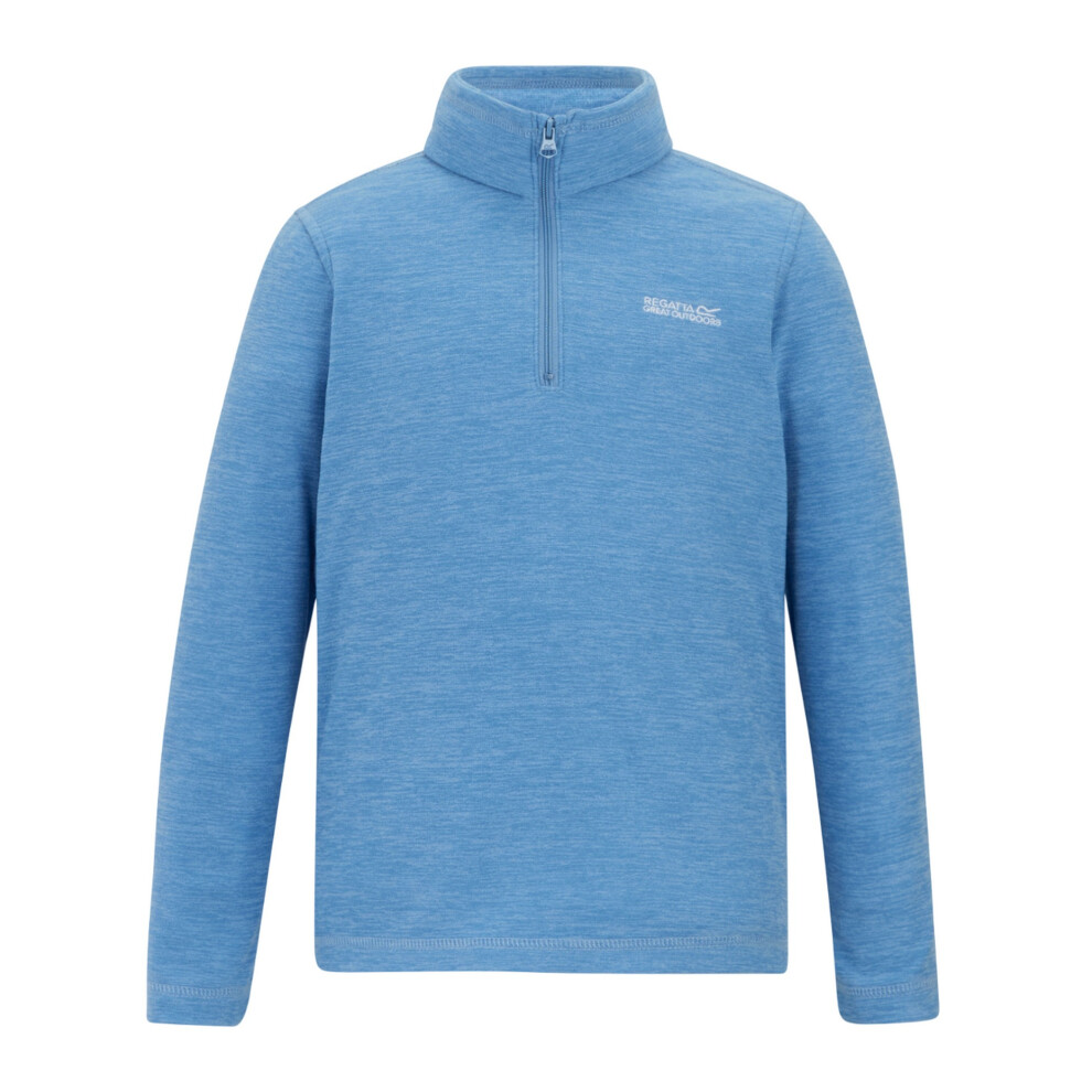 Regatta (13 Years, Washed Denim) Childrens/Kids Hot Shot Quarter Zip Fleece Top