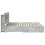 VidaXL vidaXL Bed Frame with Storage Concrete Grey 200 x 200 cm 5