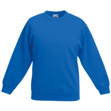 (12-13, Royal Blue) Fruit Of The Loom Kids Unisex Classic 80/20 Set-In Sweatshirt (Pack of 2)