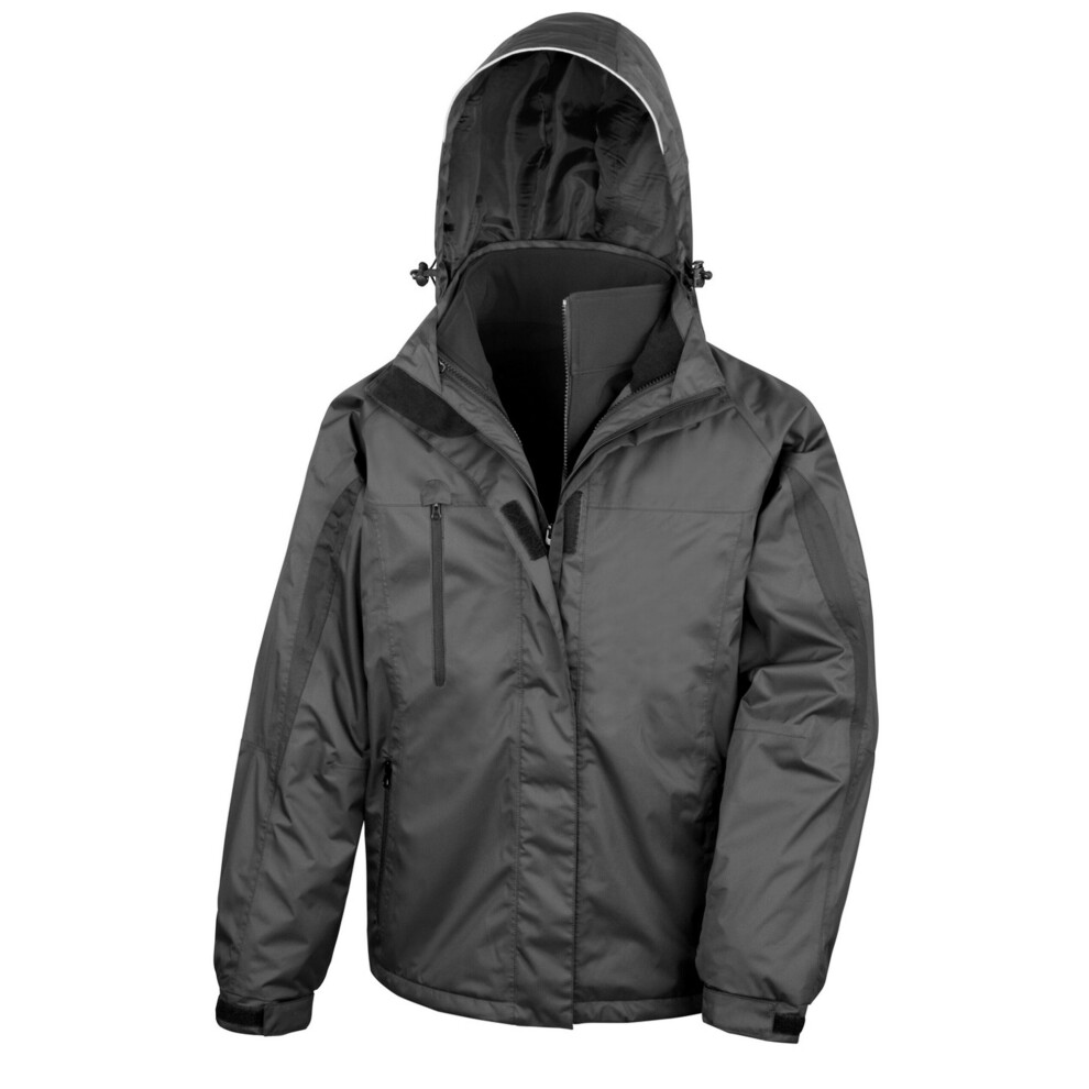 Result (3Xl, Black) Mens Journey 3 In 1 Soft Shell Jacket