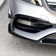 6PCS Car Front Bumper Side Splitter Spoiler Canards Air Knife for a Class W176 A180 A200 A220 AMG A45 2016-2018
