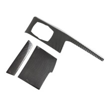 For - 5 Series G30 2018-2022 Car Center Console Multimedia Panel Knob Cover Trim Frame Sticker Accessories,Carbon