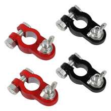 Battery Terminal Cable 10AWG Auto Battery Lead Aluminum Alloy Connector Clamp for Automotive Marine Solar RV Motorcycle