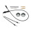 Throttle Cable Cover Repair Kit Tools for  Banshee350 YFZ350 1987-2006 3