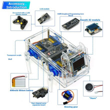 Xiaozhi AI Robot Dog Quadruped Mechanical Dog DIY Robot Development Kit Electronic Pet Practice Welding Kit