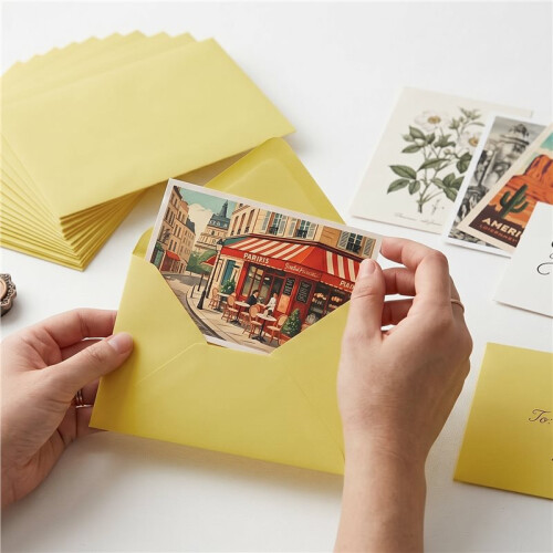 100pcs Envelope 16x11cm Postcard Gift Box Message Packaging Invitation Wedding Stationery Greeting Card Envelopes C 1