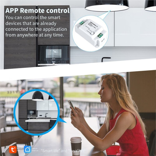 WiFi Tuya   RF 433MHz Remote Control  Off Breaker Module  Life APP Wireless Light 1