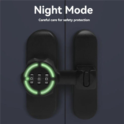 Password Lock Luminou Combination Lock Mechanical Code High-Security Sliding Door Lock for Cabinets Drawers Doors 2