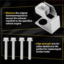 Kit de Fixation de de Collecteur D'Échappement (4 Pièces) 03442 pour , pour Durango et Dakota (55366000AA, 6036717AA)