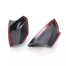L+R Rearview Mirror Cover Shell Stickers for Forester 14-18 Carbon Fiber
