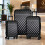 Gr8 Home 3 Piece Black Hard Shell Luggage Set TSA Lock 2