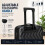 Gr8 Home 3 Piece Black Hard Shell Luggage Set TSA Lock 5