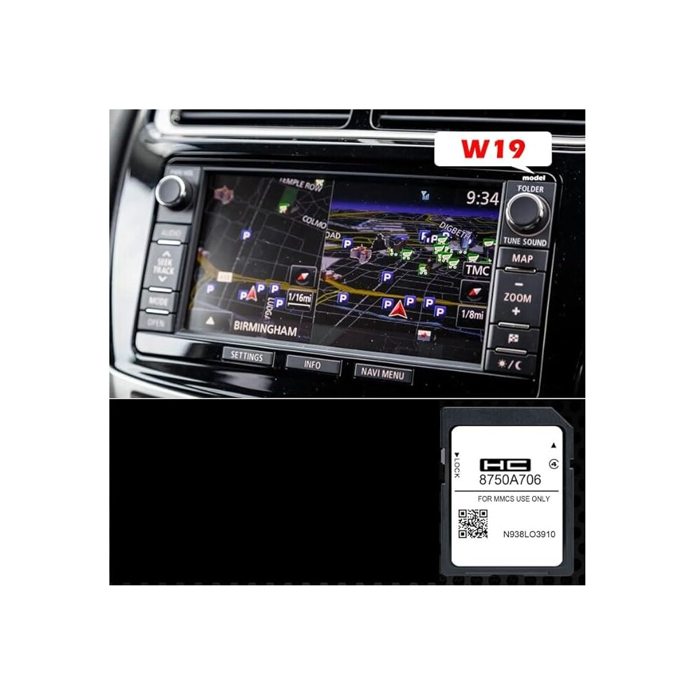Mitsubishi Sat Nav Sd Card W19 Map (8750A706) 7434949331339