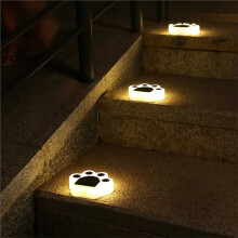 2PCS Solar Paws Outdoor Lights IP65 Waterproof Lawn Lamp Light Control Lighting for Garden Yard Camping Decor
