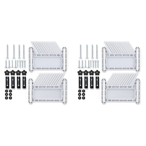 2X Upgraded Featherboard Safety Device Stackable Feather Board Fits Most Standard , T-Slots, T-Rails  Table Saws,White