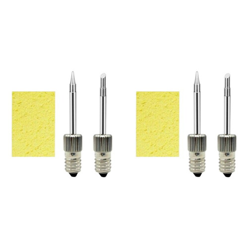 2X Soldering Tips USB Soldering Iron  Replacement Soldering Iron Tips Welding  for E10 Interface(Tip B+Tip C)