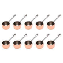 10X Gravy Boats Copper Plated Sauce Cup Milk Cup French Fries Sauce Cup Western Restaurant Special Copper Pot 3.8cm