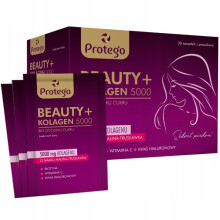 Salvum Protego Beauty + Kolagen 5000Mg Malina Truskawka 30 Sasz.