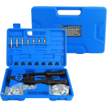Pistolet à riveter manuel en acier, kit avec 7 embouts interchangeables et une boîte, 33 cm — pince a riveter