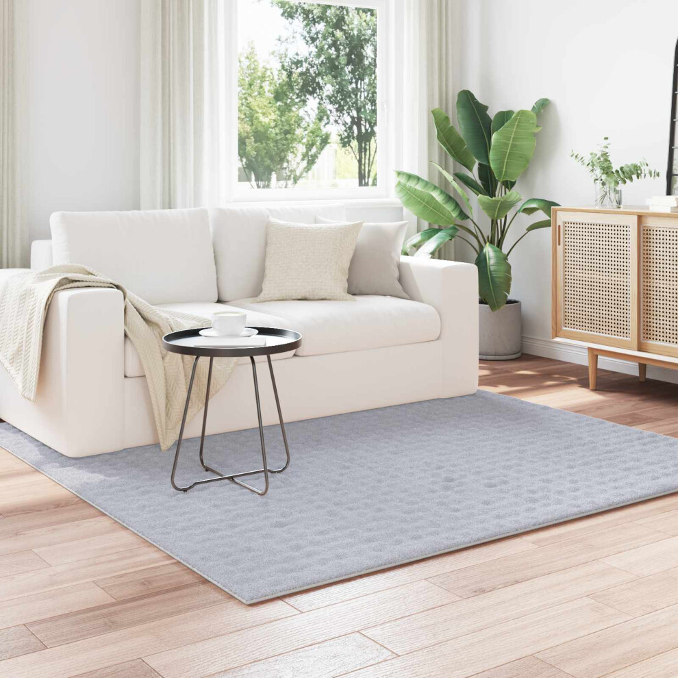 Vidaxl Area Rugs Square Sirolo Grey 120 X 120 Cm Polyester