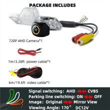 Car AHD 720P Reverse Camera Rear View Camera Night Vision Camera Backup Camera for Spark Cruze Orlando