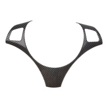 For E90 3 Series E90 E92 320I 330I 325I 2005-2012 Car Steering Wheel Decoration Trim Accessories, ABS Carbon Fiber