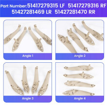 Four Doors Car Interior Door Pull Handle Cover Armrest Bracket for- 3 4 Series F30/F31/F34 F32/F33/F36 2012-18 Beige