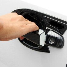 Auto Car Front Door Handle Bowl Cover Protective Trim Carbon Fiber Stickers for CHR C-HR 2016-2020 Accessories