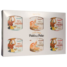 Nevis Set No. 03 Fish Pâtés Sardine, Spicy Sardine & Shrimp 6x65g