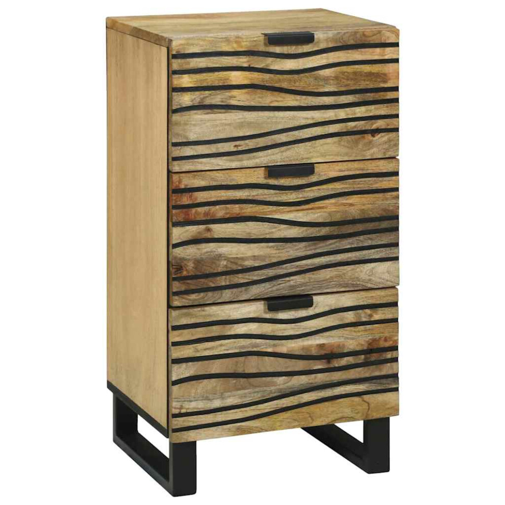 Vidaxl Sideboard With Drawer Brown 40 X 33 X 75 Cm Solid Mango Wood