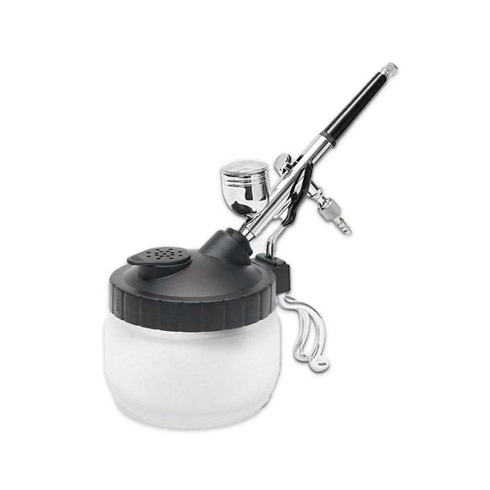 Airbrush Cleaning Pot, Glass Cleaning Pot With Holder, Cleans Airbrush, Airbrush Holder Station 4713951501651