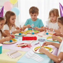 DIY Vorkenset, Luchtdrogende Klei, Plastic Sporken, Pijpenragers, Ijsstokje met Slimme Ogen, Maak Je Eigen Forky, Puzzelspeelgoed
