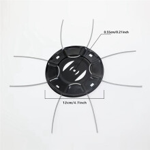 6Pack 8 String Steel Wire Trimmer for Cordless String Trimmer,Universal Rotary Grass Cutter for Lawn Mower