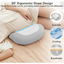Pregnancy Pillows for Sleeping Memory Foam Maternity Pillow Support for Back Belly HIPS Adjustable Travel Wedge Pillow
